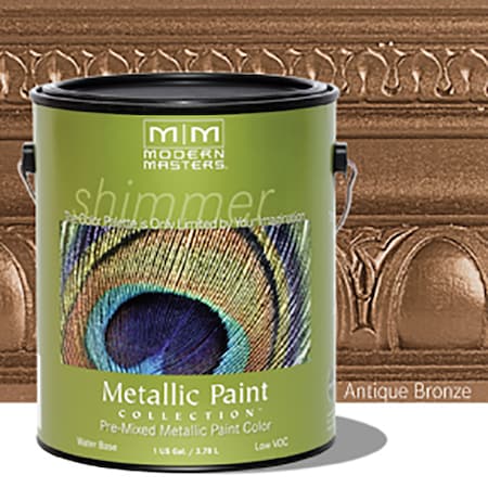 Modern Masters 1 Gal Modern Masters ME204 Antique Bronze WB Decorative Metallic Paint ME204